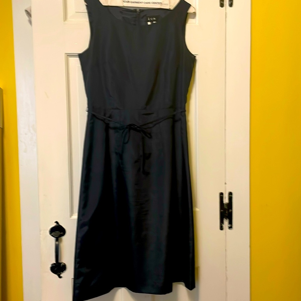 Made in Japan navy blue dress. Classic and vintage. For a formal event.